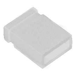 Zworka/jumper biały zamknięty R=2.54mm h=6mm opak=100 szt