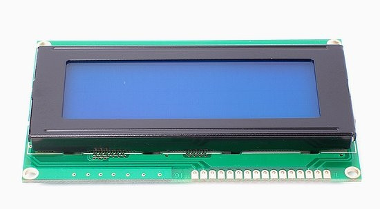Wyświetlacz LCD 4x20 98x60mm niebieskie podświetlenie