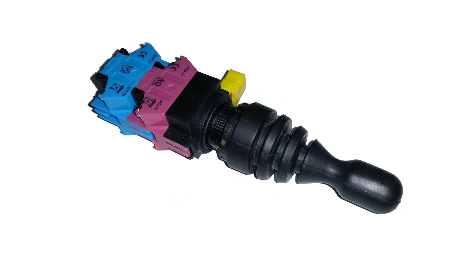 Przełącznik joystick 4 pozycje 2xON-OFF-ON bistabilny 10A 250V 22mm
