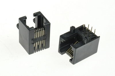 Gniazdo 6P6C boczne/kątowe. h=11.5mm opak=100 szt
