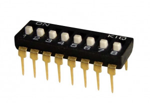 DIP Switch IC x8 Czarny l=22szt