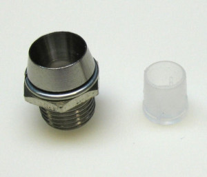 Oprawka LED 3mm metalowa wklęsła opak=100 szt