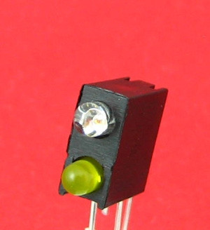 Dioda LED zielona/żółta w oprawce opak=100 szt