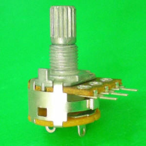Potencjometr obrotowy 10K Ohm B (liniowy) z wyłącznikiem l=15mm