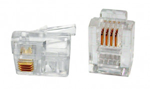 Wtyk telefoniczny RJ11 ( 6P4C ) opak=100 szt