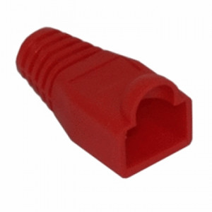 Osłona wtyku RJ45 ( 8P8C ) czerwona opak=100 szt