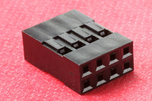 Obudowa złącza czarna 2x4PIN r.2.54mm opak=100 szt