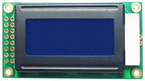 Wyświetlacz.LCD 2x8 58x32mm niebieskie podświetlenie