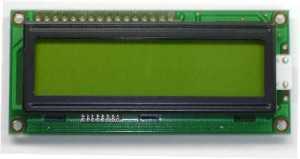 Wyświetlacz LCD 2x16 80x36mm zielone podświetlenie