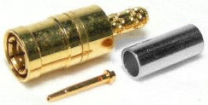Złącze żeńskie SMB 50 Ohm proste zaciskane na kabel