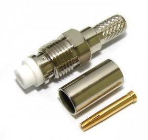 Złącze żeńskie FME 50 Ohm lutowane do kabel