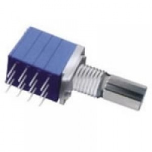 Potencjometr obrotowy 9x11 4x 100K Ohm B (liniowy) l=15mm