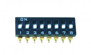 DIP Switch IC SMD x8 Czarny l=22szt