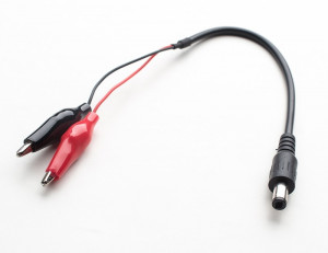 Wtyk DC 2.1mm/5.5mm z krokodylkami