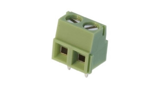 AK 5.00mm h=17mm 2pin (-) zielone opak=100 szt