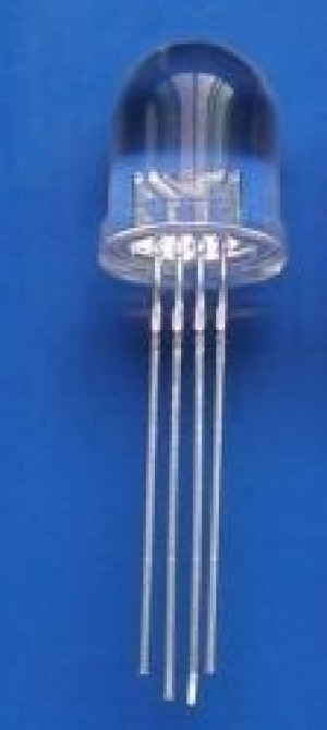 Dioda LED 8mm RGB WA, clear opak=100 szt