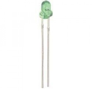 Dioda LED 3mm Zielona, matowa opak=100 szt