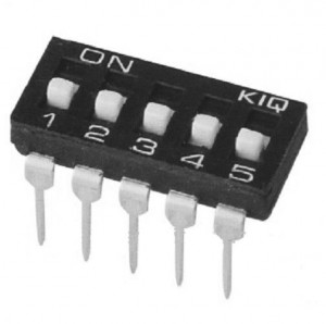 DIP Switch IC x5 Czarny l=35szt