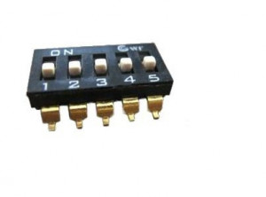 DIP Switch IC SMD x5 Czarny l=34szt