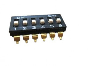 DIP Switch IC SMD x6 Czarny l=29szt
