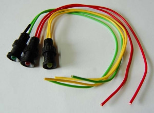 Kontrolka LED 5mm 24V DC żółta migająca