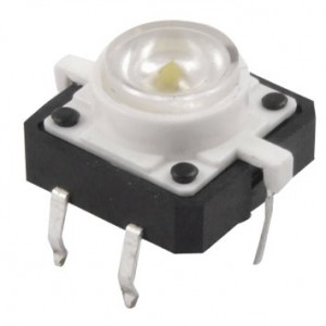 Tact Switch 12x12mm h=7mm białe podświetlenie