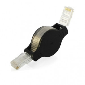 Kabel zwijany 2x RJ45 patch cord 1m