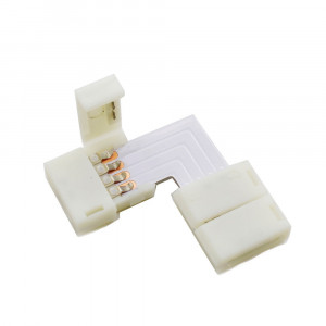 Złączka taśm LED RGB typ "L" + łączniki