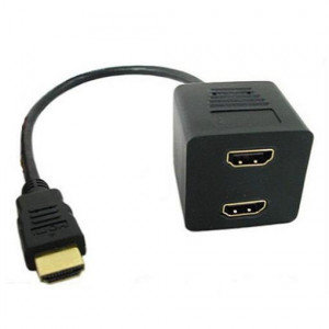 Rozgałęźnik HDMI na 2 gniazda 30cm