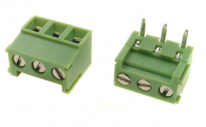 AK 3.81mm h=9.20mm kątowy 3pin (-) opak=100 szt