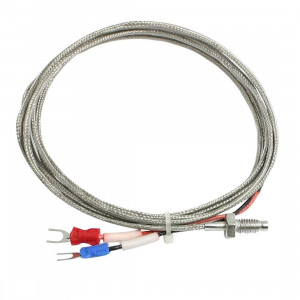 Sonda pomiarowa WRKT-01 typ K 0~600°C wkręcana gwint M6, przewód 3m w metalowym pancerzu
