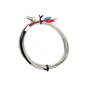 Sonda PT1000 3 przewody 0~450°C wkręcana gwint M6 , przewód 3m w metalowym pancerzu
