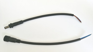 Komplet wtyk+gniazdo 2.1/5.5 l=40cm wodoodporne