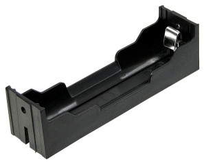 Koszyk na 1 baterie typu 18650 do PCB z blaszkami