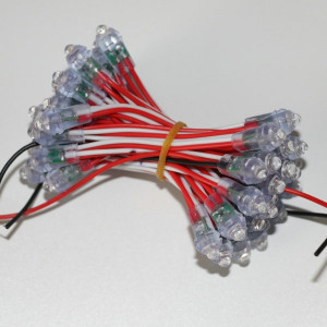 Łańcuch Pixel LED 5V czerwony 50 LED IP65