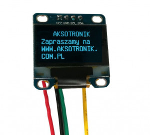 Moduł wyświetlacza OLED I2C 128x64 Niebieski