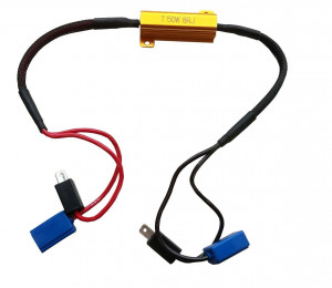 Rezystor filtr CANBUS 50W 8 Ohm ze złączem H1 H3