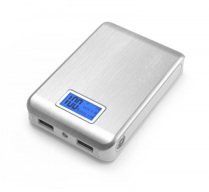 Obudowa powerbank na 4 akumulatory 18650 z LCD (2x USB 5V 1A oraz 5V 2.1A)
