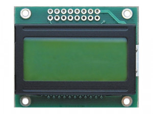 Wyświetlacz.LCD 2x8 46.5x38.5mm białe podświetlenie, niebieskie znaki