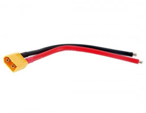 Wtyk XT60 męski z przewodem 10cm AWG16