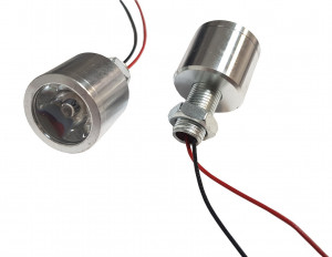 Lampka LED 5V biała 1W 24mm h=21mm płaska soczewka (45°)