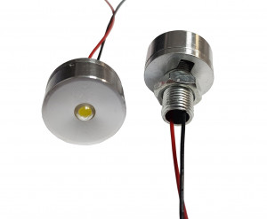 Lampka LED 5V biała 1W 24mm h=12mm
