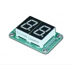 Wyświetlacz LED 2 cyfry HC595