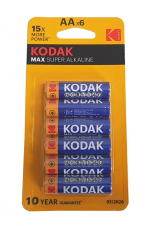 Bateria R6 AA alkaliczna KODAK BLISTER 6szt