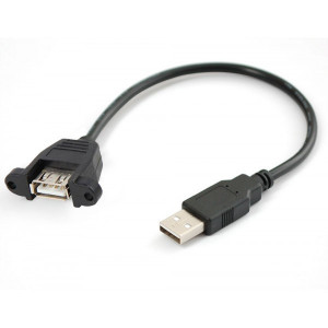 Gniazdo USB A do obudowy z przewodem 50cm