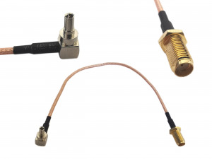 Adapter złącze SMA żeńskie-> CRC9 20cm