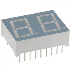 Wyświetlacz 2 cyfry h=13.22mm Zielony WA (wspólna anoda) (LDD052BG)
