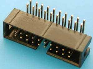 Wtyk IDC 20 pin kątowy do druku opak=100 szt