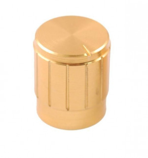 Gałka potencjometru złota 16mm GZL16
