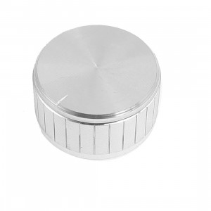 Gałka potencjometru srebrna 20mm GSL20